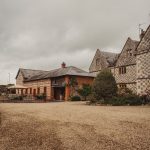 Historic English manor house with courtyard