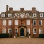 Historic brick mansion with symmetrical windows